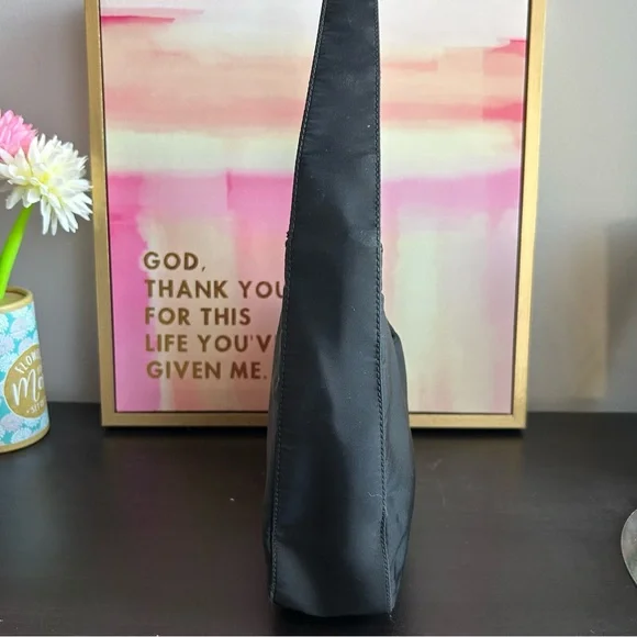 Vintage Prada Mini Nylon Shoulder Bag Black - Picture 4 of 11